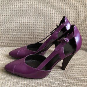 Balenciaga Plum Purple Women’s Leather Shoes